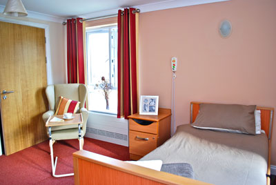 Dementia Care Home - typical bedroom at Heron's Court Worcestershire